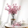 Dekorativa blommor Silk Peach Blossom Artificial Flower Simulation Cherry Branches Plum Holiday Wedding Accessories