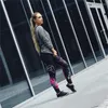 Calça ativa camuflage mulheres ioga perneiras apertadas correndo e seco rápido esportes com elasticidade de bolso