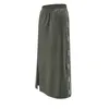 Skirts OhSunny Sports Skirt 2024 Women Fashion Retro High Waisted Slit Sunscreen Anti-UV UPF50 A-line Dress For Outdoor Travel
