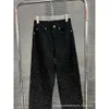 Robes décontractées de base Earnom Autumn Niche Design Trendy Brand Full Diamond Black Jeans