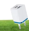 21a Fast Charging Dual USB Charger Universal Travel EUUS Plug Adapter Portable Wall Mobile Charger DHL8631868