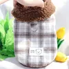 Hundkläder Fashion Warm Clothes For Pet Winter Outfit Plaid Shih Tzu Harness Yorkies Maltese Poodle Cat Puppy Coat Jacket Costumes