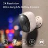 IP -camera's draadloze batterijcamera Wifi Outdoor Solar Powered Beveiliging Waterdichte IP CCTV Indoor AI Motion Detectie Spotlight Sirene Alarm 240413