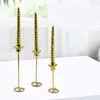Ljushållare metallhållare för avsmalnande dekorativ ljusstake bröllop bar festdekorationer smidesjärn kandelabra stativ droppe