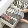 Sacs de rangement pliables sous-vêtements de chaussettes de chaussettes Organisateur avec des diviseurs Boîte d'armoire