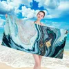 Handtuch Marmor Großer Rechteck Strand für erwachsene farbenfrohe Mandala Yin Yang Muster Duschbad Travel Decke Schwimmabdeckung