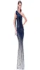 Angelfashions Women039S Асимметричная лента Постепенная платья с пайеткой для блеска в виде вечернего платья 2862130412