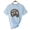 Summer Women Asian Size t-shirt Drive The Classic Motorcycle Vintage Motorbike Print Casual Tops Hip Hop Boy Ride Tees