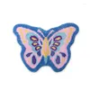 Halılar kelebek halı pembe mavi halı mutfak kat lüks şık ev dekor salonu kabarık peluş kaymaz yatak odası dekorasyon