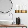 Kitchen Storage 3 Pcs Bathroom Shelf Sundry Rack Wall Ledge Hanging Mounted Holders Wall-mounted Seasoning Adhesive