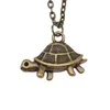 Colliers de pendentif 1pcs Chaînes de tortue pour femmes Matériaux Bijoux Hommes DIY Longueur de chaîne 43 5cm