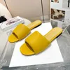 Slippers Summer Female Lazy 2024 Candy Colors Genuine Leather Material Sandals Comfort Foot Feel Round Toe Women Home Shoes