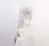Syntetiska peruker anime jiraiya lång silver chip hästsvans värmebeständig sytentisk hår cosplay kostym peruk cap9103246