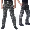 Pants 101th Airborne Army Cargo Pants Men Cotton Tactical Miliatry Pants Casual Multi Pockets US Forces Field Combat Training Trousers