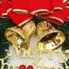 Fleurs décoratives couronne de Noël pour porte d'entrée décorations murales de fenêtre en or 2024 Garland Ornement Guirnalda Navidad 30cm