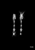 15025 Holy Rhinestone Crystal Four Leaf Clover Earring ketting set Bridal Party Lobster Clasp goedkope juwelen sets voor prom avond9068401