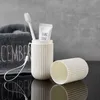 Tandborste Sanitizer Creative Travel Mouthwash Cup Multifunktion Tandbrush Tandkräm Dammsäker tätning Steril Portable Storage Tandbrush Cup E0872 240413