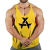 Tobs de débarquement masculin 2024 Bodybuilding Brand Jogger Gym Sonnlet Top Top Vest Shirt Sans Sans Fitness Coton pour hommes