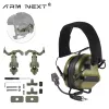 Tillbehör Ny generation Taktisk headset Militärt jakt Skjutbuller Avbrytande hörlurar för snabb hjälm Ops Wendy Mlok Arc -headset