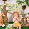 Party Decoration Patimate Welcome Baby Banner Jungle Woodland Animals Deced Shower Girl Girl Safari Birthday