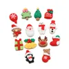 Decorative Flowers 20/50pc Mix Christmas Resin Cabochons Flat Back Santa Bell Tree Deer Figurines For Shoes Buckles Bags Decorations