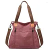 Drawstring Luxury Women's Designer Brand Crossbody Bag Canvas Shoulder Bags Multi Functional Large Capacity Tote