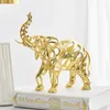 Декоративные фигурки аакумотические крупные металлические животные счастливчики домашнее украшение желтое современное настольное лев.