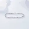 Hurtowa bransoletka tenisowa 2,5 mm 925 Srebrna Srebrna VVS Moissanite Bransoletka łańcucha tenisowa 6,5 ​​cala