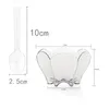 Disposable Cups Straws Clear Dessert Compact Pudding Accessories Replaceable Plastic Portable Multi-function Tiramisu