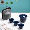 Tee -Sets Mini -Reise -Set tragbarer Aufbewahrung Schneller Tasse Teetasse chinesische Business -Geschenk mit