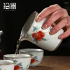 Tasses Saucers Ruyao Ceramic Justice Cup Vintage Même Tea Sea GRAND DISTRIBUTER DISTRATION ACCESSOIRES