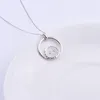 Pendants Pekurr 925 Sterling Silver Big Round Circle Ring Swirl Necklaces For Women Geometry Fashion Jewelry Accessories