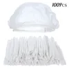 Table Mats Dust Disposable Shower Pleated Non Woven Caps Hat Hair Set Salon Spa Aprons For Women Short Length