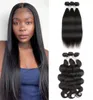 Brésilien Peruvian Maylasian Silky Right Hair 3 Packles 8a non transformés vierges purs extensions de cheveux humains Fils de poil de cheveux 82851875882