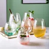 Verres à vin fantaisie de grande valeur à boire transparent léger luxe nordique maison simple salon de boisson froide bière