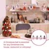 Dekorative Figuren 24 PCs Weihnachtsbällchen Weihnachtsfeier Hängende Handwerk Ornament Festival Anhänger PVC Kreative Dekor