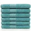 Handtuch 6pcs/Set Four Seasons Super Sauging Cotton 40 70 cm Waschraum 110g für Hhome Travel Geschenk Blau Weiß T806