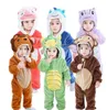 BAMBINI RAGAZZI CAMPIONI DINOSAUR BASCHE PMPER PAJAMAS LION MAMELUCO BEBE INVERNO COSTUMI DI ANIMALI ROUPA DE BEBE DROP 219643334146