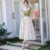 Rokken tingyili elegante dames organza gelaagde baljurk a-line rok lente zomer hoge taille pocket dames geprinte midi korean