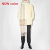 Sciarpe Nuove uomini da donna invernale 2024 Ac Wraps Lady Pashmina Pure Cashmere Scarf Neck Head Abbrautica Hijabs G221007