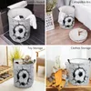 Laundry Bags Football Wall Broken Dirty Basket Foldable Round Waterproof Home Organizer Clothing Children Toy Storage