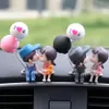 New Car Decoration Cute Cartoon Couples Action Figure Figurines Balloon Ornament Auto Interior Dashboard Accessories for Girls Gifts