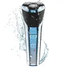 Shavers puissant rasoir rotatif électrique pour hommes humides sèche faciale électrique rasoir barbe raser la machine à toiletter rechargeable