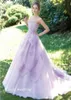 Lavender Ball Suknia Sweetheart Sleepevele Organza Sweep Brush Train sukienki ślubne suknie ślubne sukienki Quinceanera Kobiety6810335