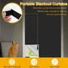 Curtain Blackout Curtains Travel Portable Window Shades Cuttable DIY Waterproof Blinds For Bedroom Dorm