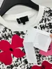 2024 Zomer Vrouwenontwerpers O-Neck Lady Elegant Flower T Shirts Fashion Printing Short Sleeve T-shirts Tees Luxe casual tops
