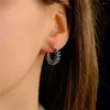 Kolczyki Dangle Galwowane kryształowe koraliki Hoop Złota Kolor Okrągły Krąg Kolczyka wielokolorowa Pierścień do uszu Exquited biżuteria dla kobiet