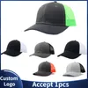 Kogelcaps 2024 aangepaste logo -naam kleur matching mesh zomer honkbal pet mannen en vrouwen buiten casual verstelbare trucker hoeden gorras