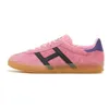 2024 Designer OG Wales Bonner Handball Spezial Casual Chores Men Femmes Pony Leopard Pink Velvet Black Gum Vegan Monograms Consortium Pink Mousse Runner Mens Trainers