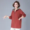 Damesjassen katoen dubbellaags kleurblokkerende trench jas midden lengte veer en herfst Koreaanse versie losse capuchoned dunne